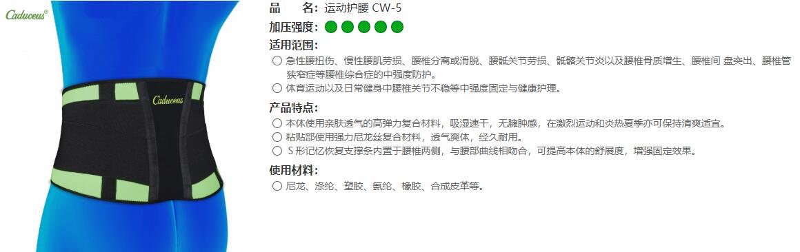 運(yùn)動(dòng)護(hù)腰　CW-5 