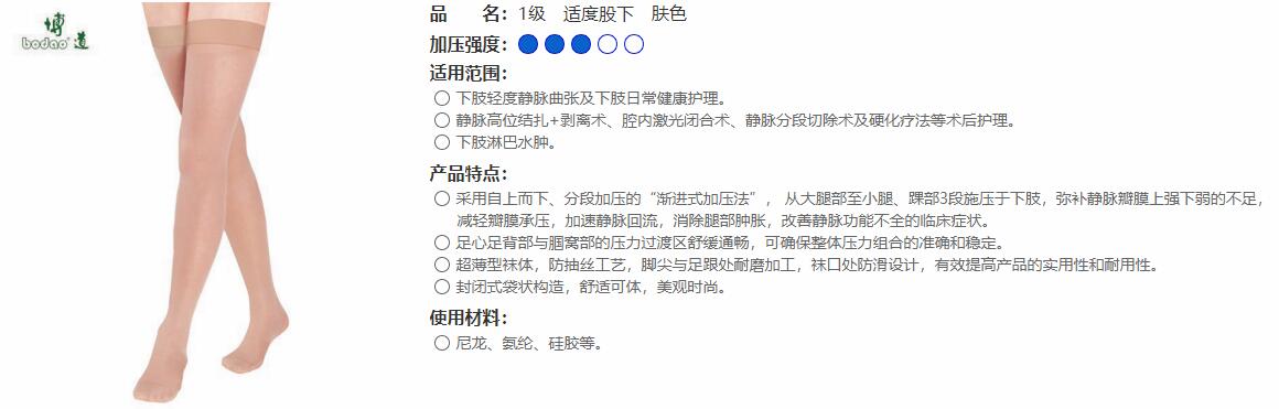 1級　適度股下　膚色