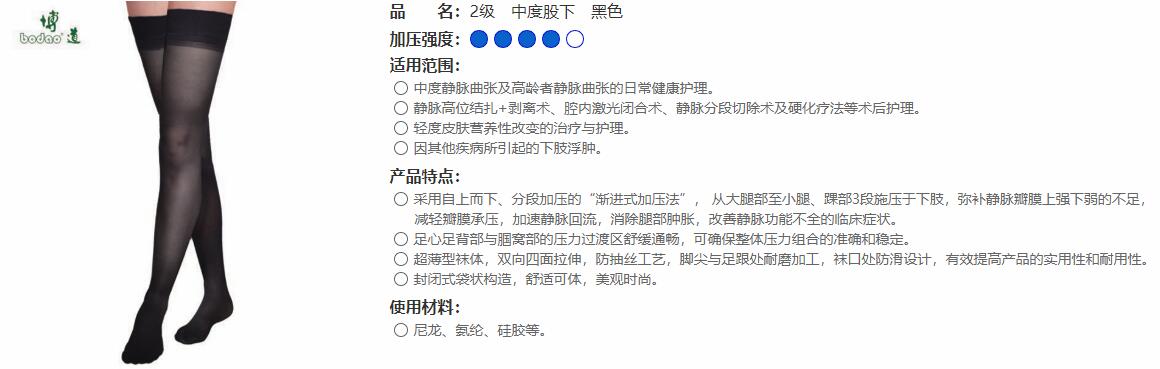 2級　中度股下　黑色